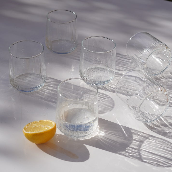 Ripple Clear Tumbler Set (6 Pieces)