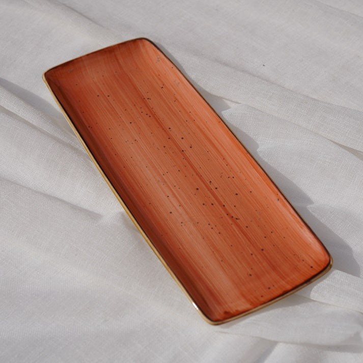 Terracotta Drift Serving Platter