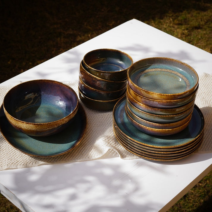 Aurora Glazed Dinnerware Set (26 Piece)