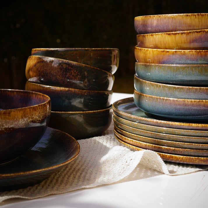 Aurora Glazed Dinnerware Set (26 Piece)