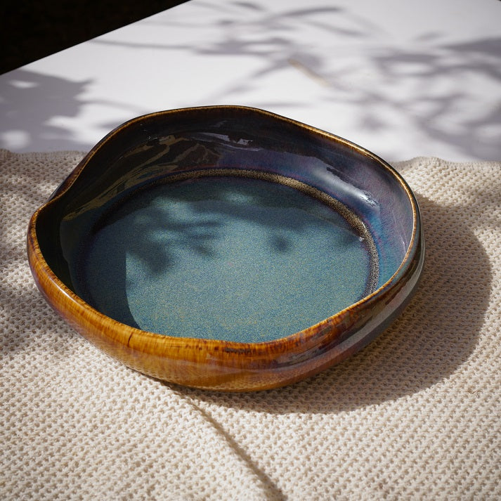 Hand Glazed Serving Bowl