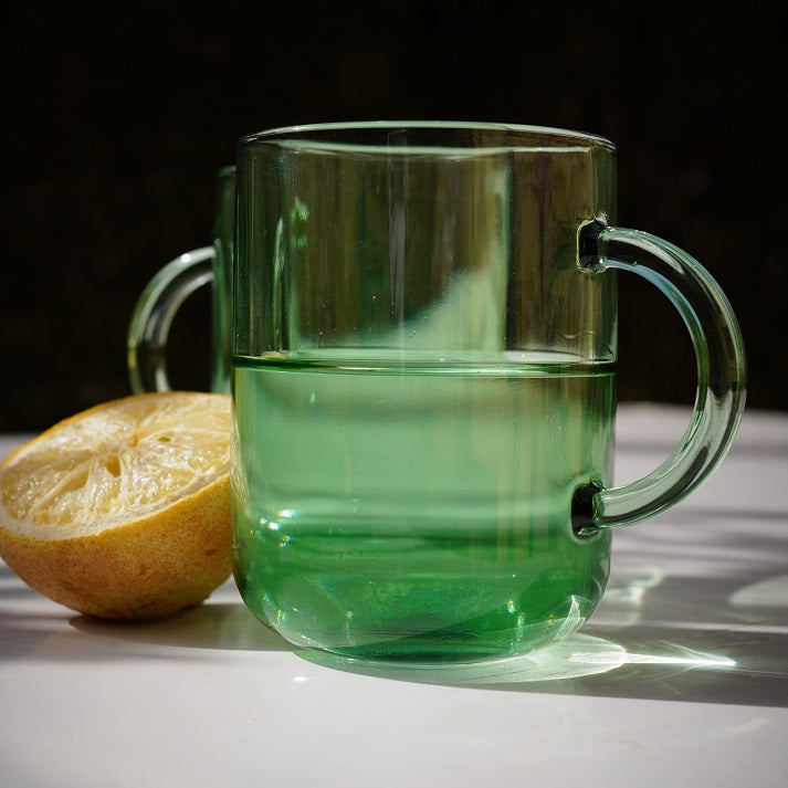 Clear Brew Glass Mugs (2 pieces)