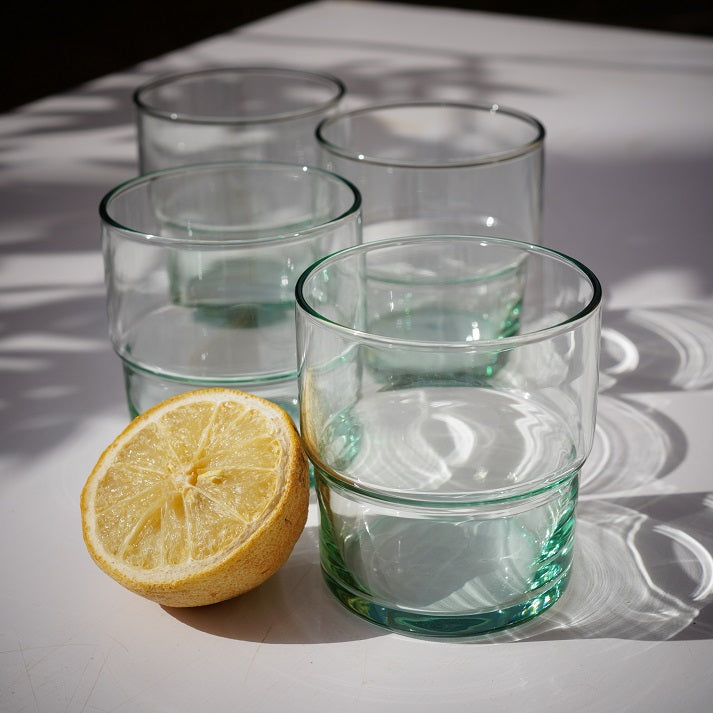 Smooth Low Tumbler Glass Set (4 Pieces)