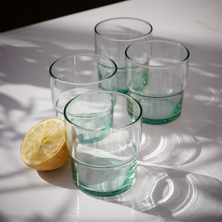 Smooth Low Tumbler Glass Set (4 Pieces)