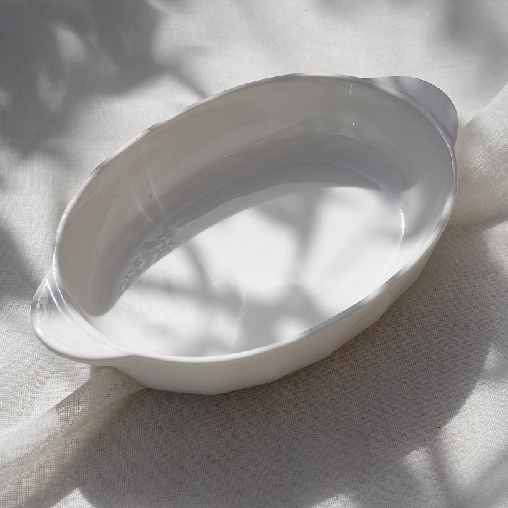 PureBake Oval White Casserole