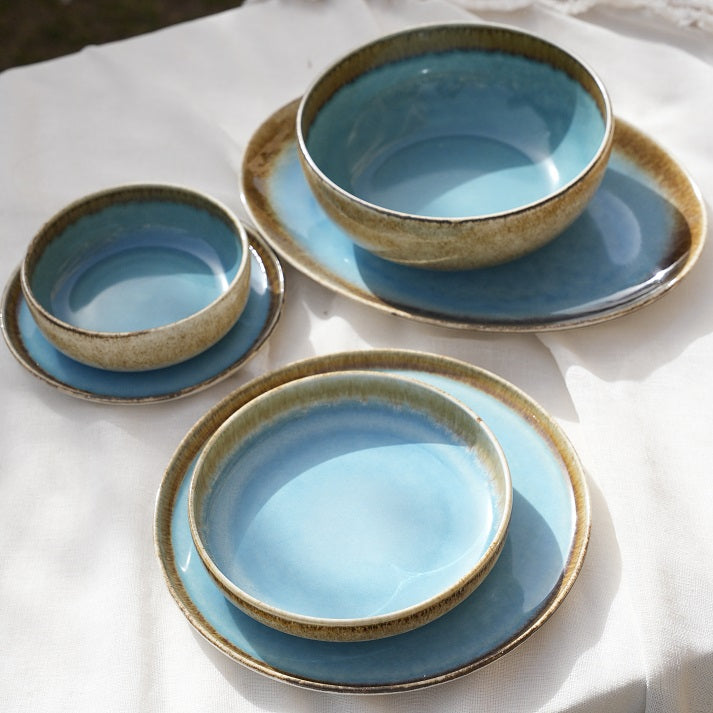 Aqua Clay Dinner Set (26 Piece)