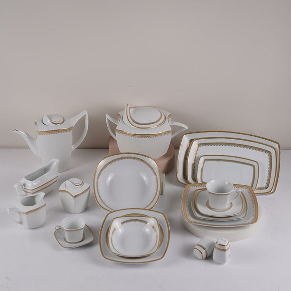 Golden Radiance Dinner Set