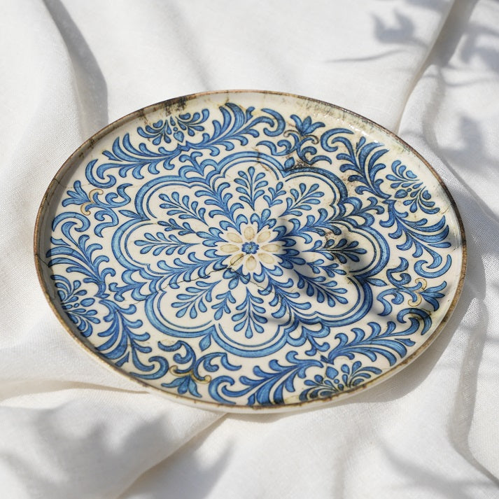 Ornate Large Flat Plate