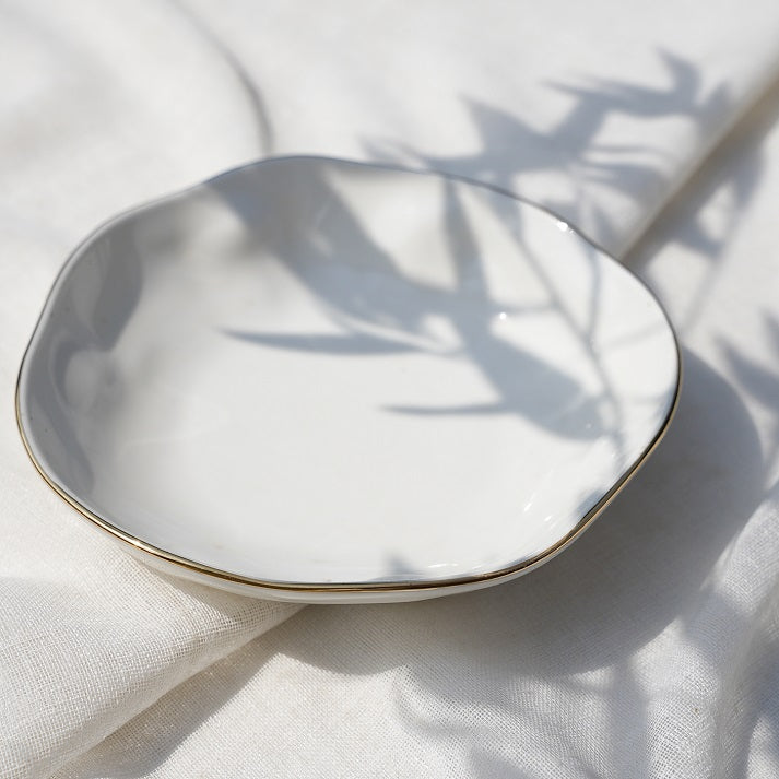 Golden Edge Deep Plate