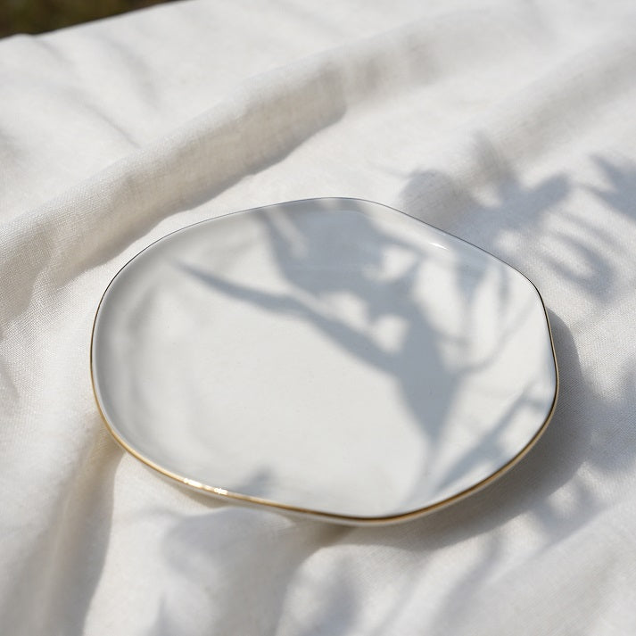 Golden Edge Medium Flat Plate