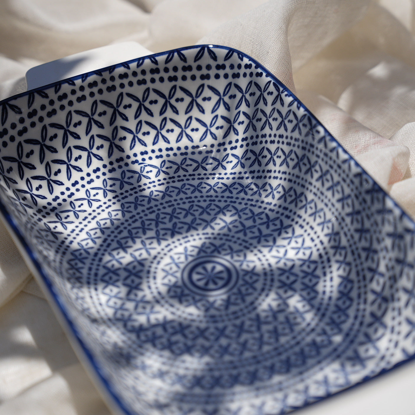 Floral Blue x white casserole