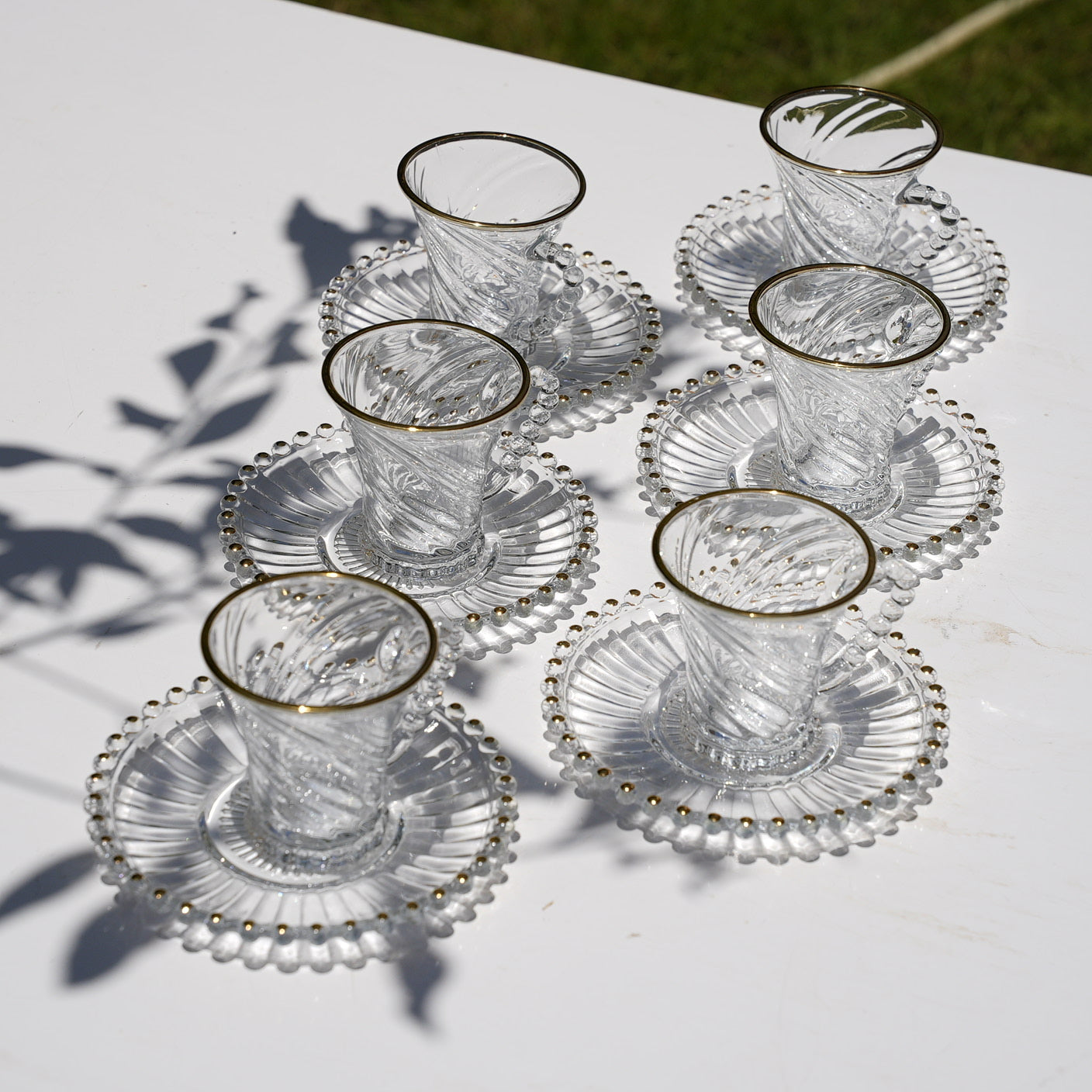 Gilded Swirl Coffee Set (12 Pieces)