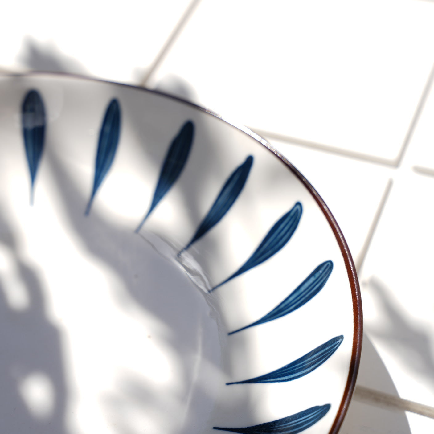 Blue Leaves Deep Plate
