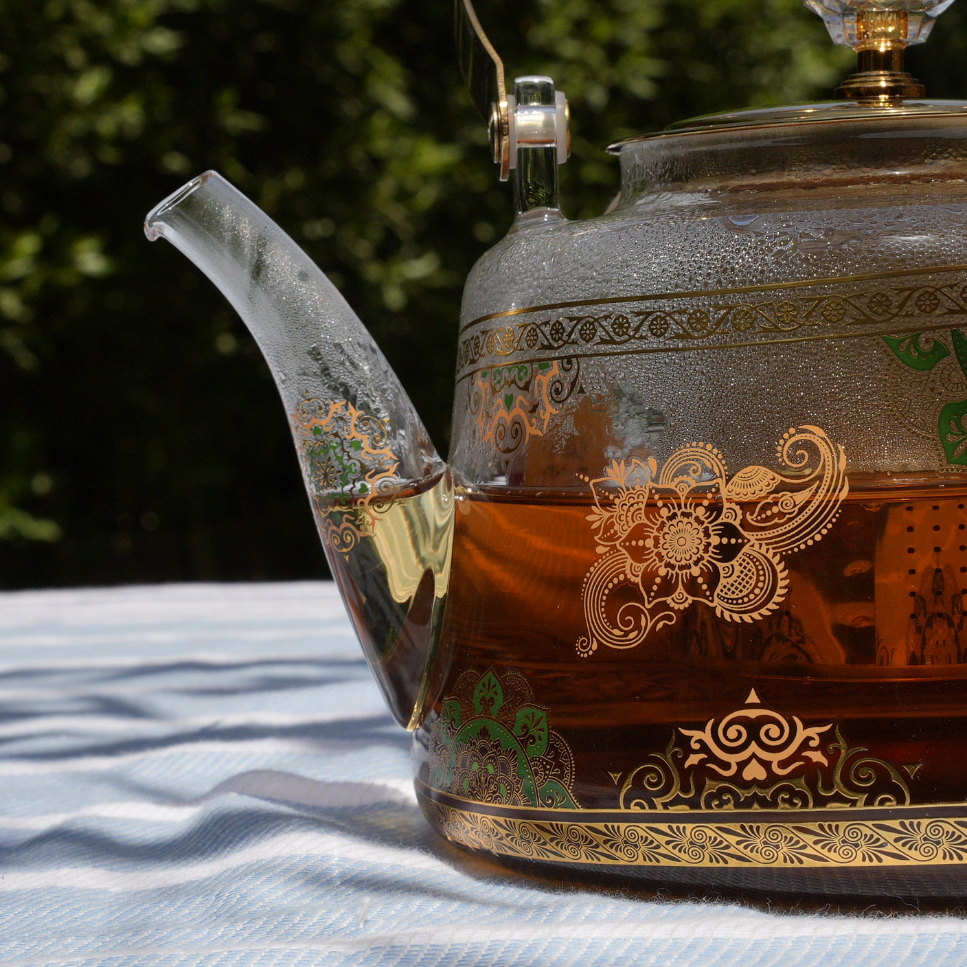Royal Oasis Glass Teapot