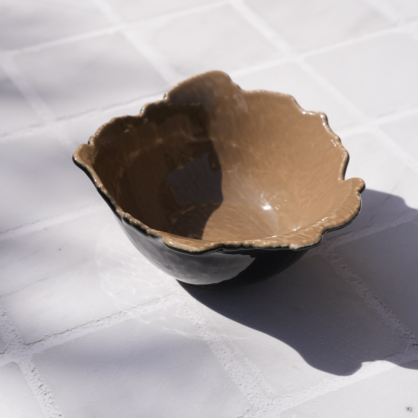 Mocha Petal Small Bowl