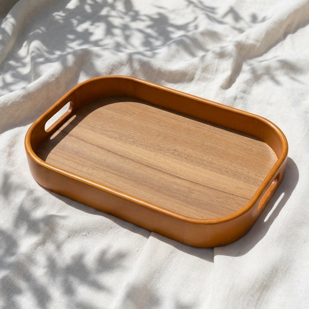 Small Rustic Wooden Tray (1 Piece)