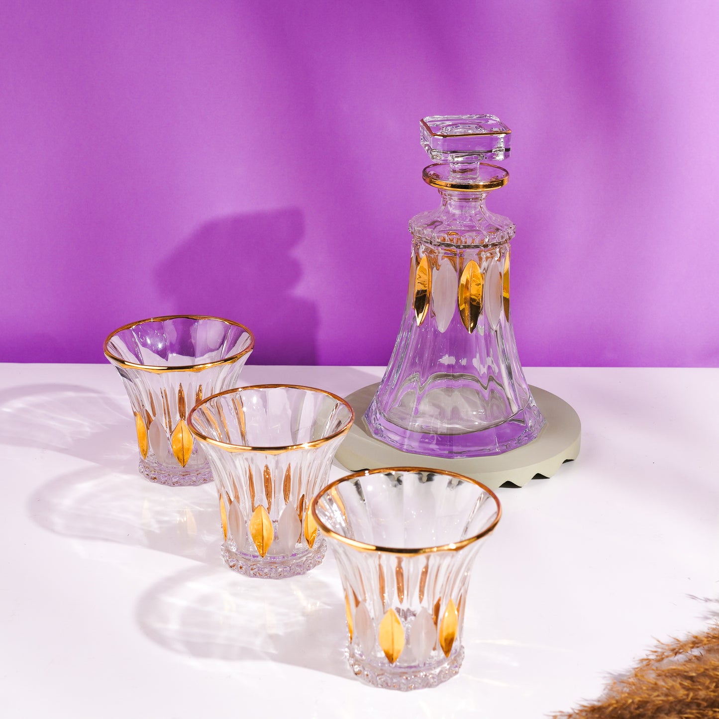 Golden- glass set