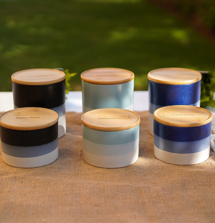 Gradient Porcelain Canister Set