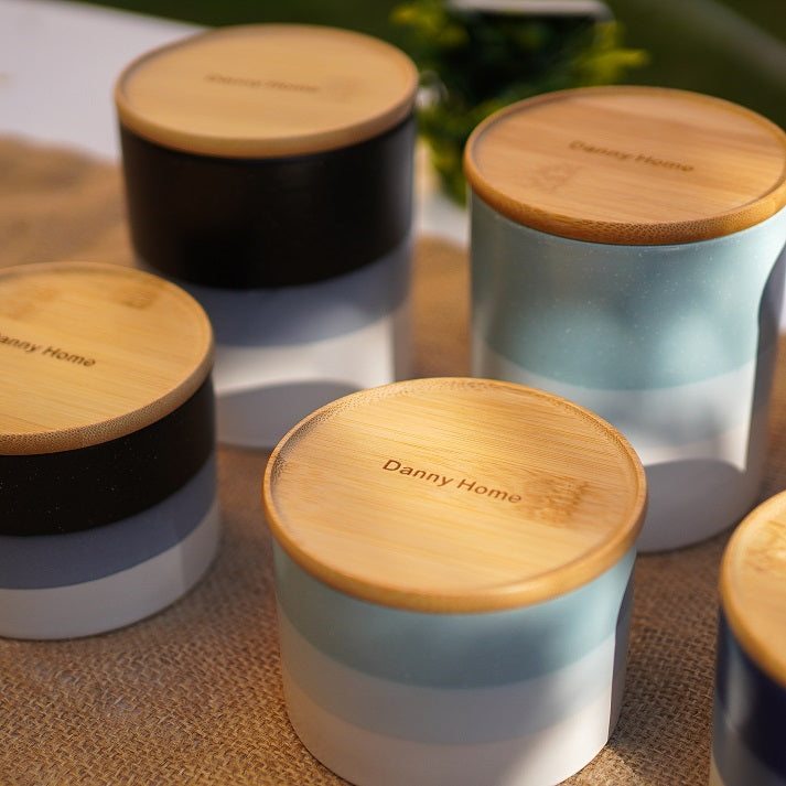 Gradient Porcelain Canister Set