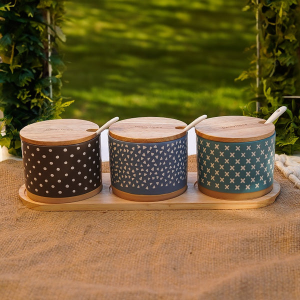 Nordic Dots Porcelain Canisters