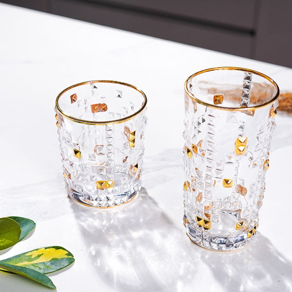 Embossed Elegance Glasses