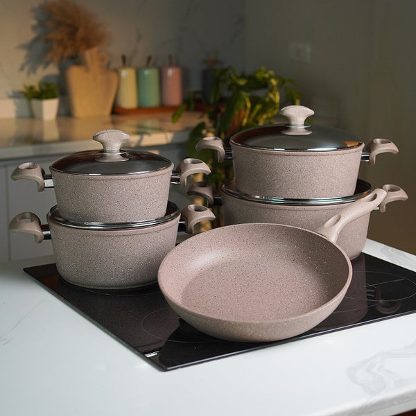 Stone Glow Non-Stick Cookware Set