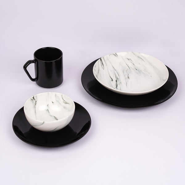 Marble Dawn Set Black X White
