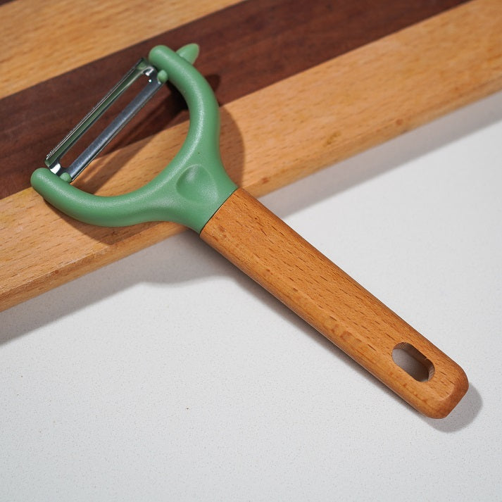Wooden Handle Vegetable Peeler