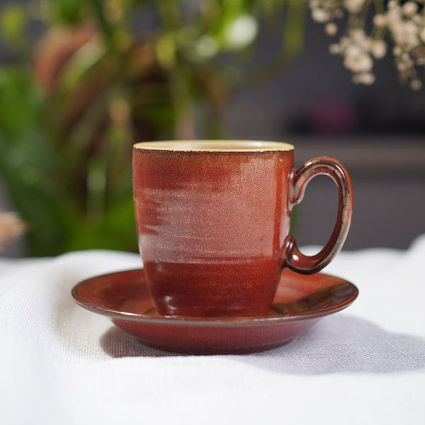 Speckled Red Coffee Set (12 Pieces)