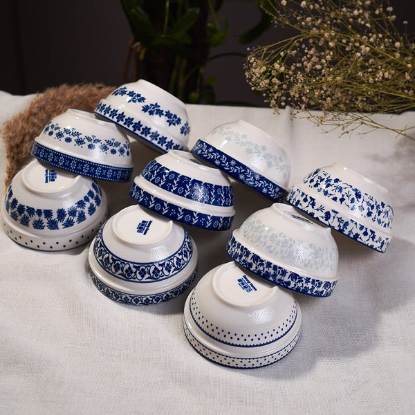 Classic Blue Blossom Bowls