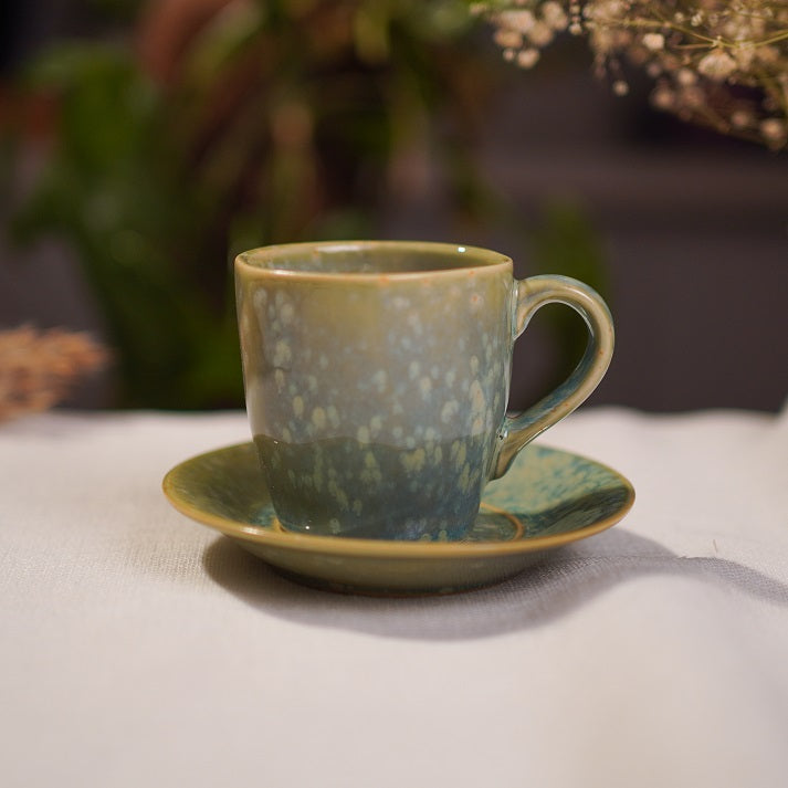 Speckled Green Coffee Set (12 Pieces)