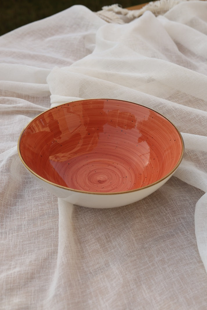 Sunset Swirl Deep Bowl