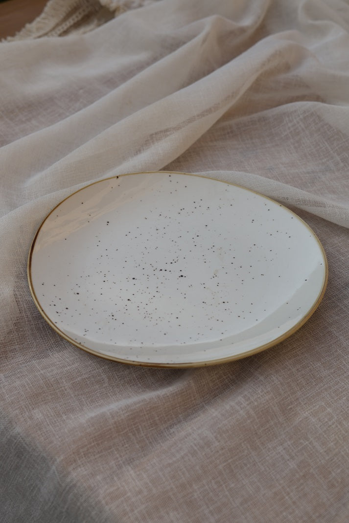 Pearl Speckle Dinner Plate