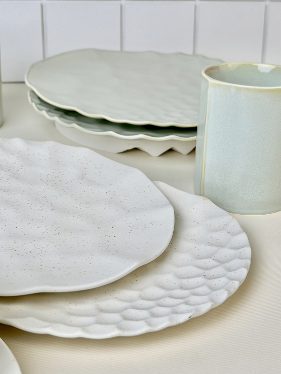 Luxe Texture Stoneware Dinner Set