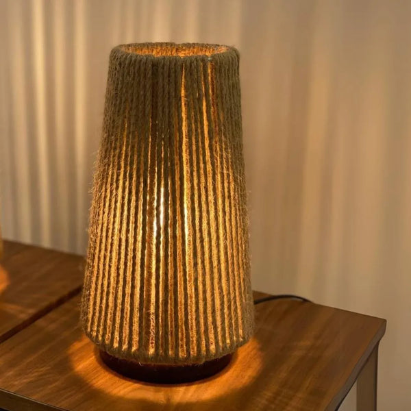 Rustic Rope Lamp