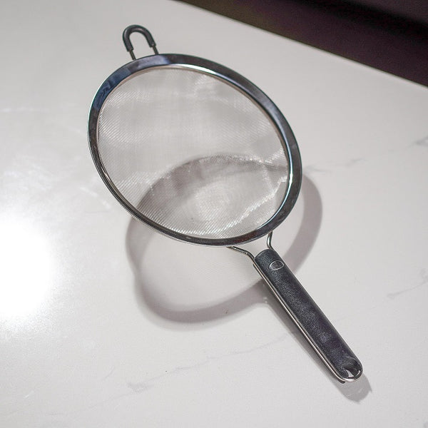 Mesh Strainer With Black Handle