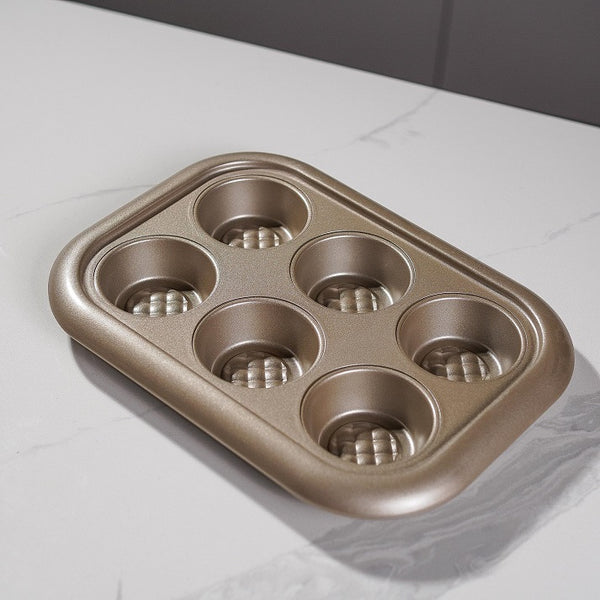 Golden Touch Muffin Tray – 6 Cup