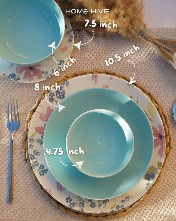 Azure Bloom Elegance Set (26 Piece)