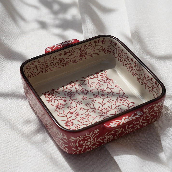 Scarlet Bloom Baker Casserole Small